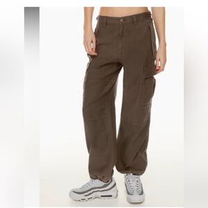 Aritzia TNA Brown Supply Cargo Pants